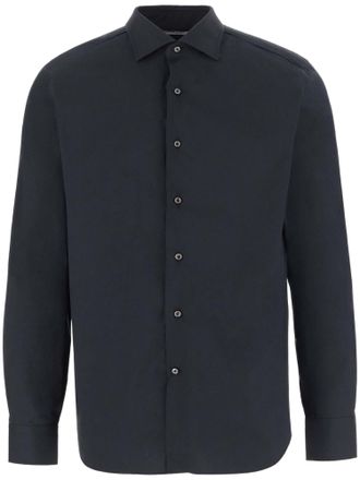 Alessandro Gherardi Tailored Stretch Cotton-Blend Casual Shirt