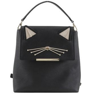 Kate Spade New York Black Leather Backpack (Pre-Owned)