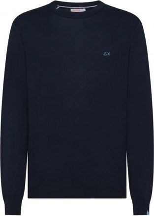 Sun 68 Katoenen Blouses & Shirts - Heren - Sweatshirts - Blauw - S - Katoen - Hoodies & sweatvesten