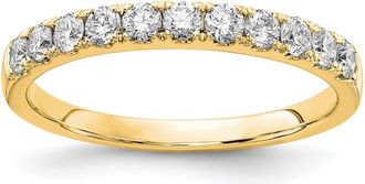 Diamond2Deal 14k Gold Lab Grown Diamond Wedding Band Ring 1/2Ct Clarity- VS Color- G-H