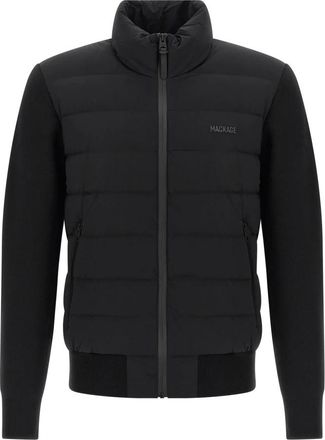 Mackage Haney Cityz Quilted Cardigan - Heren - Gewatteerde jassen - Blauw - XL - Wol - Jassen
