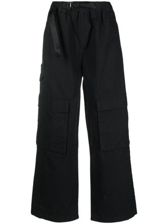 Puma wide leg cargo trousers - Black