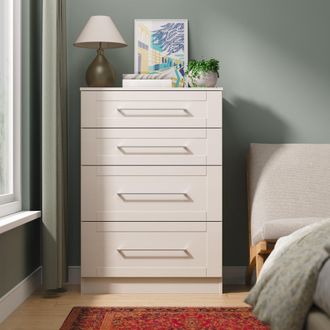 Welcome Furniture Malton Ready Assembled 4 Drawer Deep Chest in Kashmir Ash - Welcome Furniture | TJ Hughes