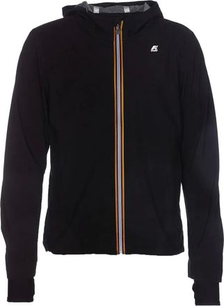 K-Way Giacca con logo e cappuccio - Blu