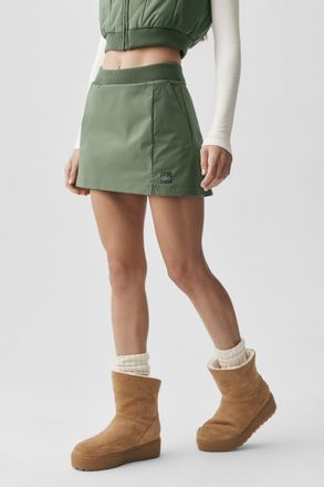 Alo | Momentum Skirt in Bamboo Green, Size: Medium