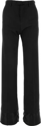 Maison Margiela Black Stretch Polyester Blend Pant