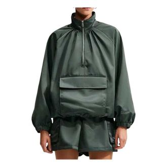 Nike (WMNS) Nike Sportswear Satin 1/4-Zip Anorak Camo Green IV4995-303