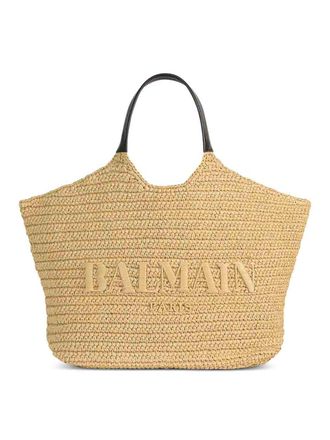 Balmain Large Crochet Tote Bag