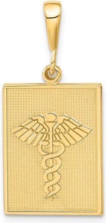 Diamond2Deal 14k Yellow Gold Caduceus Pendant