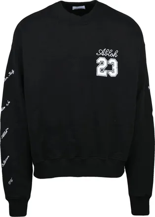 Off-white Black Cotton Minimalist Sweatshirt