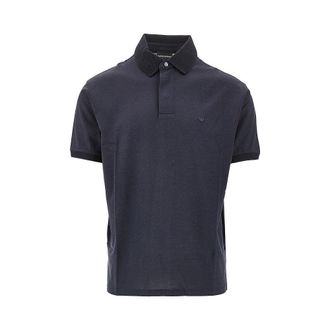 Emporio Armani Eagle embroidery jersey polo shirt Man S