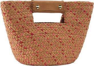 Helen Kaminski Remi Mini Raffia & Leather Tote