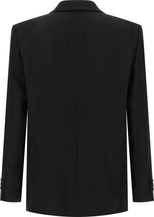 Balmain Mens Black Virgin Wool Blazer Clothing