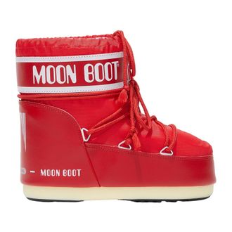 Moon Boot Icon Low Boot - Dames - Schoenen - Rood - Maat: 39 EU Leer