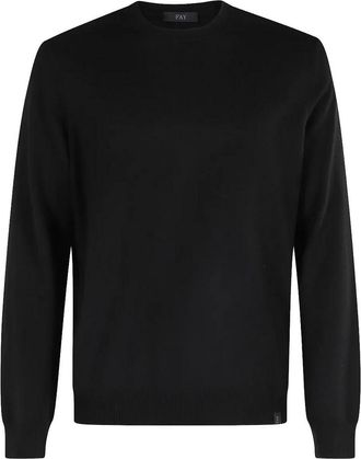 Fay F12 Black Crewneck Sweater