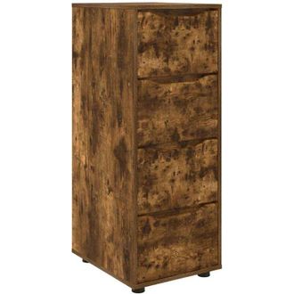 vidaXL Armario De Almacenamiento Roble Ahumado 40 X 48 X 105 Cm Vidaxl