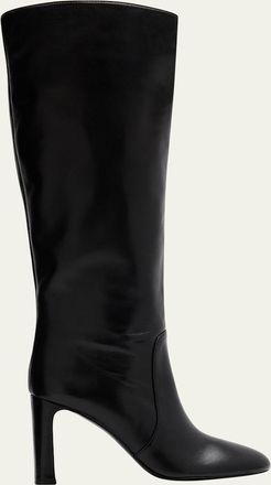 Stuart Weitzman Babette Tubo Leather Knee-High Boots