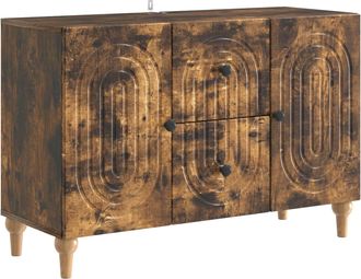 vidaXL Mueble De Tv Roble Ahumado 89 X 34,5 X 60 Cm Vidaxl