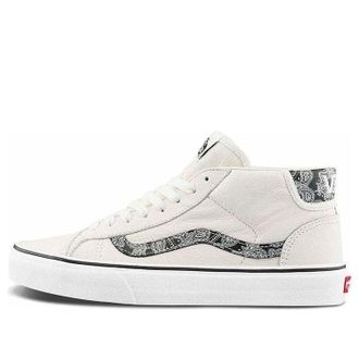 Vans Mid Skool 37 Sport Paisley - White Black VN0A3TKF914