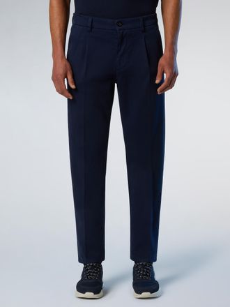 North Sails Chinos Defender geplooide gabardine