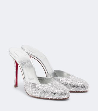 Christian Louboutin Mules Dolly de piel adornados