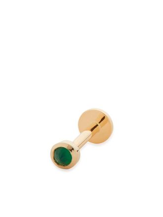 Monica Vinader 9K yellow gold Mini Gem onyx earring