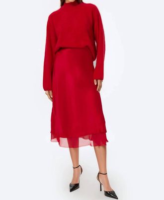 Cami NYC Genoa Skirt In Cardinal