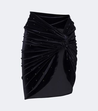 Balmain Copricostume in velluto con decorazioni