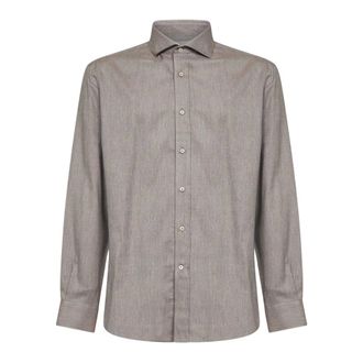 Brunello Cucinelli Long-sleeve Button-up Shirt - male - Brunello Cucinelli - Casual Shirts - Gray - 2XL - Shirts