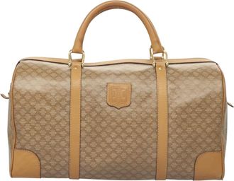 Celine Macadam Brown Canvas Travel Bag (Pre-Owned)
