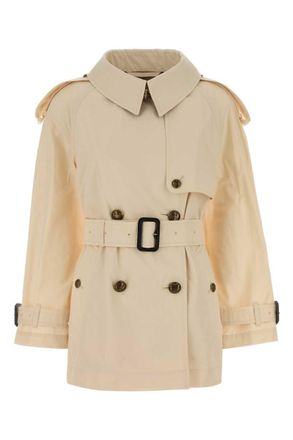 Burberry Beige Cotton Trench Coat