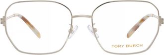 Tory Burch Demo Irregular Ladies Eyeglasses TY1087 3343 53