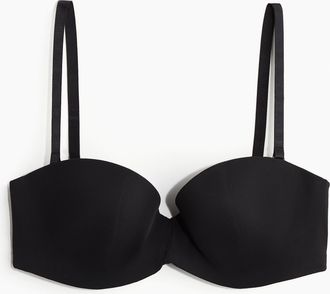 H&M Wattierter Balconette-BH aus Mikrofaser - Schwarz