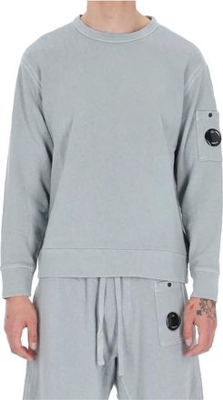 C.P. Company Crew Neck Sweatshirt - Heren - Sweatshirts - Blauw - S - Katoen - Hoodies & sweatvesten