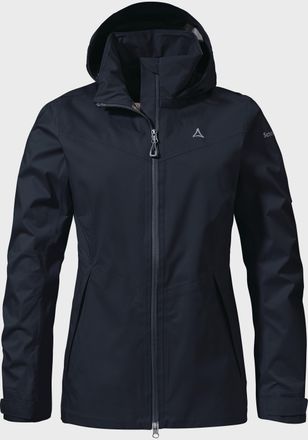 Sch&ouml;ffel Outdoorjacke SCH&Ouml;FFEL 2.5L Jacket Aiplspitz L, Damen, Gr. 36, blau (8820, blau), Oberstoff : 100% Polyester, regular fit, hoch geschlossener Ausschnit