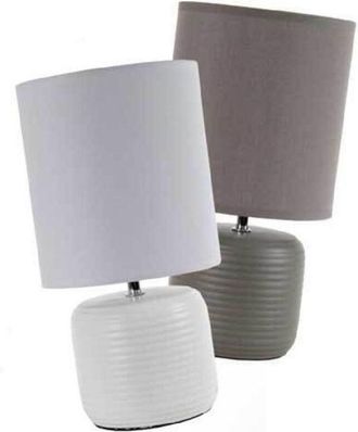 Trade Shop Trade Shop Traesio - Trade Shop - Lampada Lumetto Abat Jour Tavolo Base Ceramica Matt 18x35 Cm Vari Colori 752452