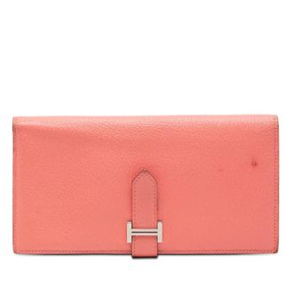 Herm&egrave;s Pre-owned Hermes Chevre Mysore Bearn Long Wallet Ladies 5NVJ2PKUSDNVC1O6