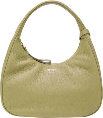 Prada Borsa a Spalla Media - Dames - Handtassen - Groen - ONE Size - Tassen
