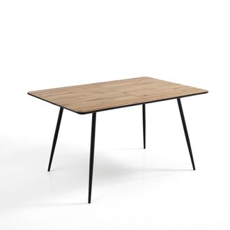 Oresteluchetta Mesa Extensible Efecto Madera Acabado Roble Cm. Al.76xp.80xl.120