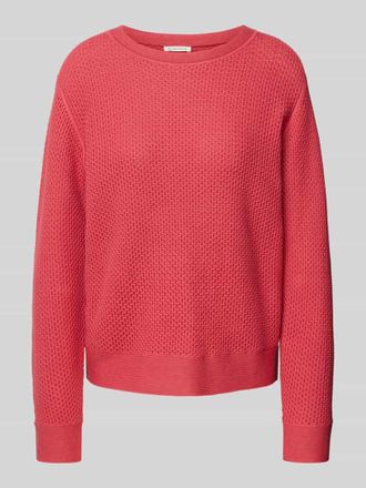 Tom Tailor Regular Fit Strickpullover aus reiner Baumwolle in Rot, Gr&ouml;&szlig;e M