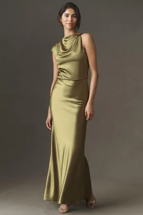 Mare Mare Satin Cowl Maxi Dress