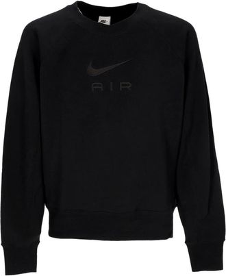 Nike Lichtgewicht Crewneck Sweatshirt Air - Heren - Sportshirts - Zwart - XL - Katoen - Fitness