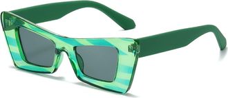 Generic Mens Outdoor Vacation Sunglasses Commuter Women Driving Sun Glasses(Green)
