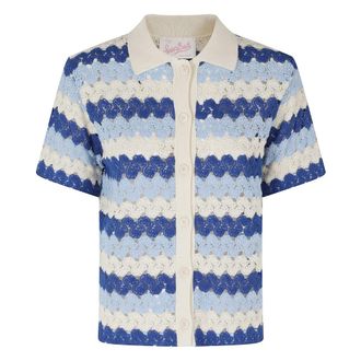 MC2 Saint Barth Rachel Polo - female - MC2 Saint Barth - Cardigans - Multicolor - L - Knitwear