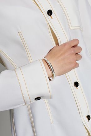 Isabel Marant Jonc Bracelet, Mens, Silver