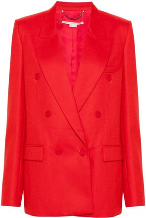 Stella McCartney wool double-breasted blazer - women - Viscose/RWS Wool/Cotton - 40 - Red