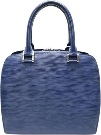 Louis Vuitton Pre-owned Vintage Epi Handbag - Dames - Vintage Handtas - Blauw - ONE Size - Leer - Vintage