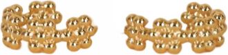 JaxKelly Womens Petite Flower Earrings In Gold