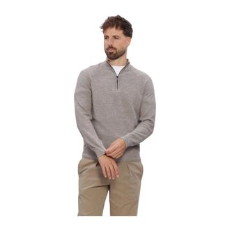 Gentiluomo Truien & Vesten, Heren, Beige, XL, Turtle Zip LS