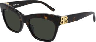 Balenciaga BB0132S 002 Womens Sunglasses Tortoiseshell Size 53